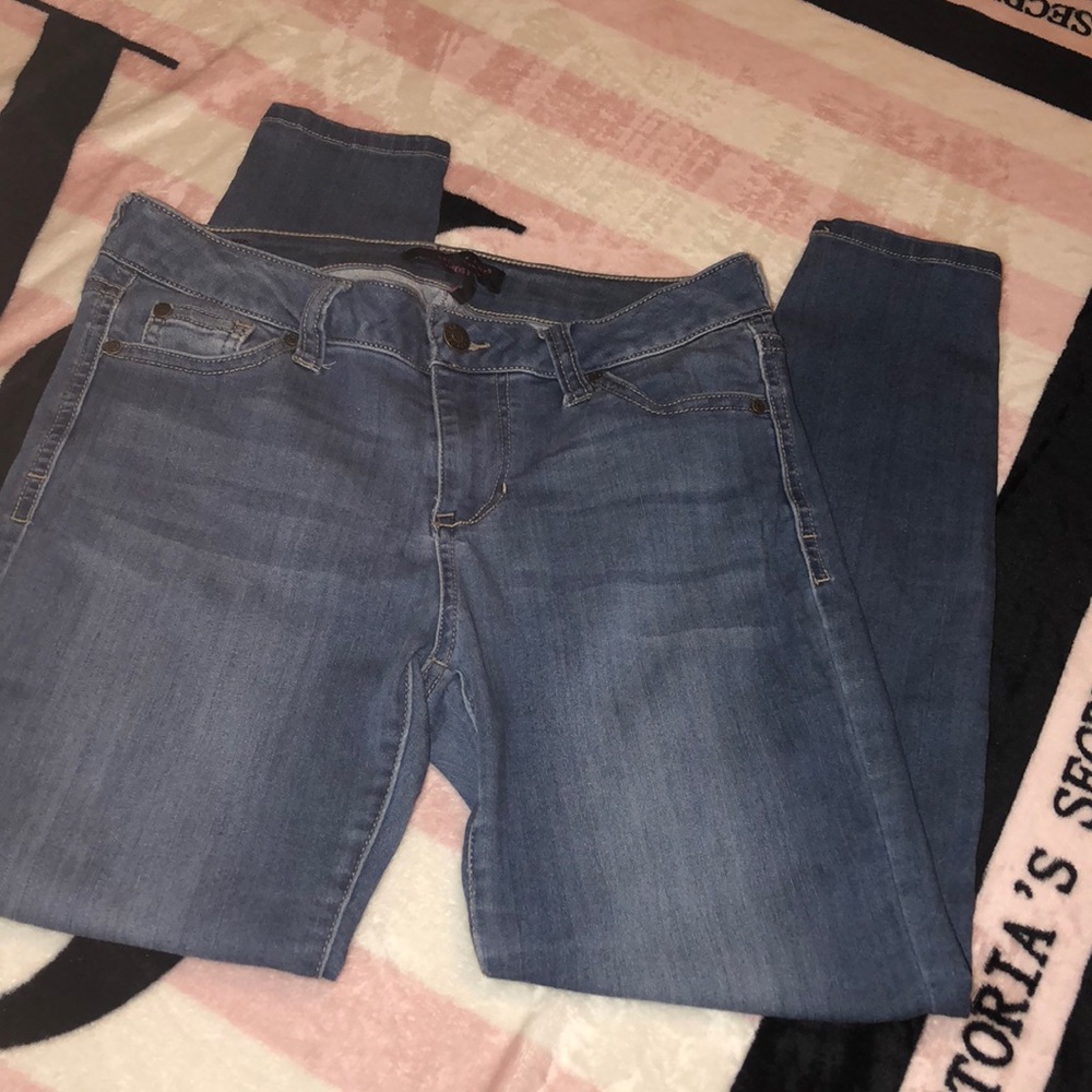 light wash blue jeans